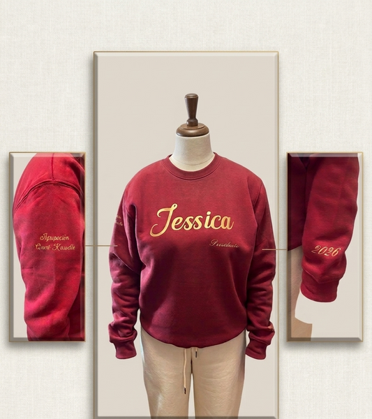 Sudadera cuello redondo personalizada unisex