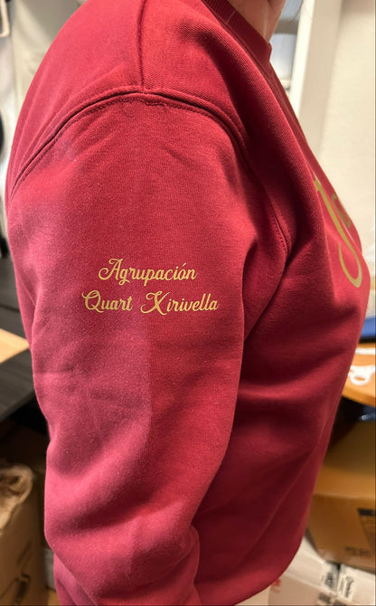 Sudadera cuello redondo personalizada unisex