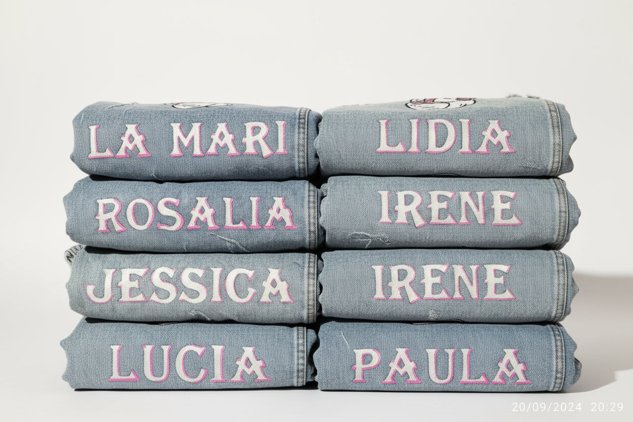 Personalización textil pintada a mano