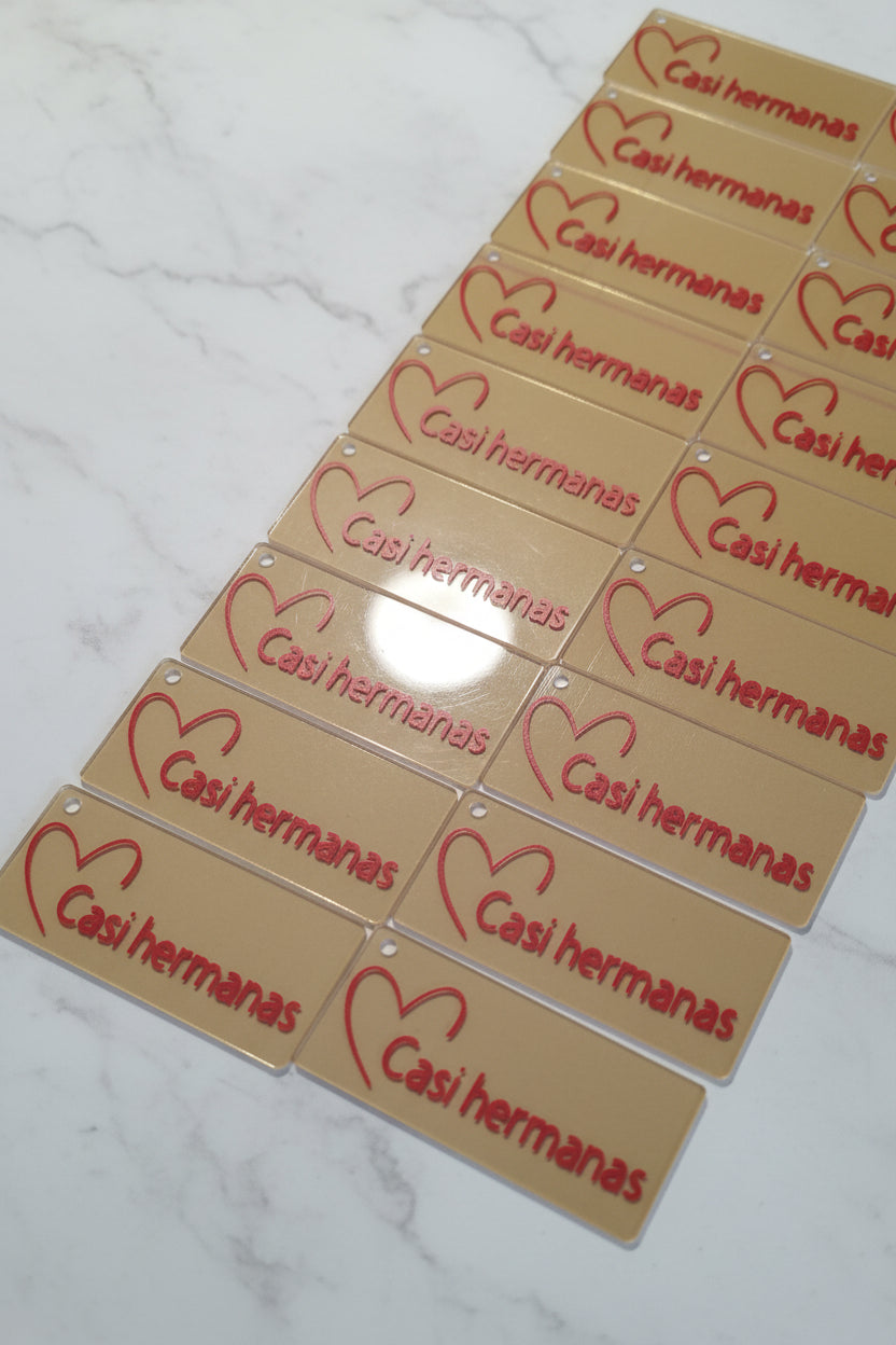 Llavero transparente  personalizado en vinilo