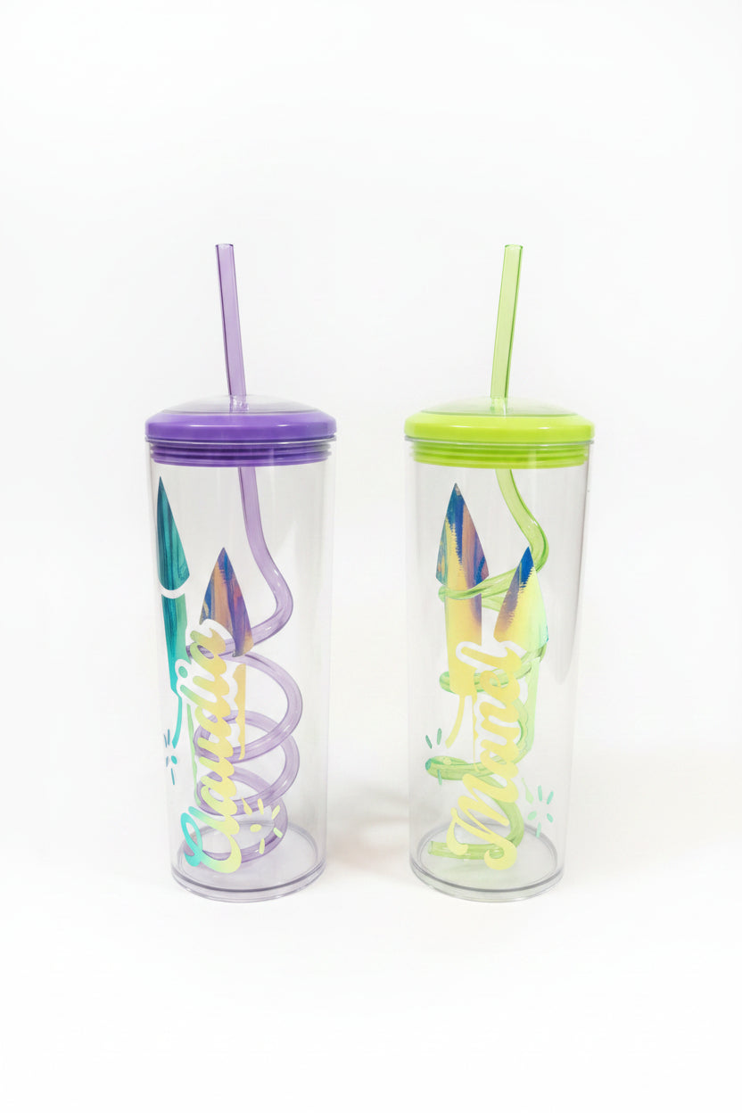 🥤 Vaso con Pajita Personalizado