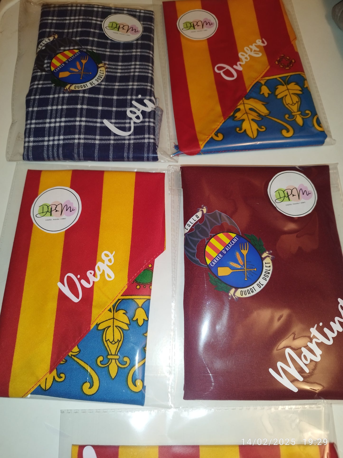 🟨🟥🟦 Pañuelo Senyera Personalizado