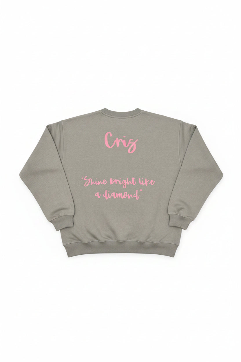 Sudadera cuello redondo personalizada unisex