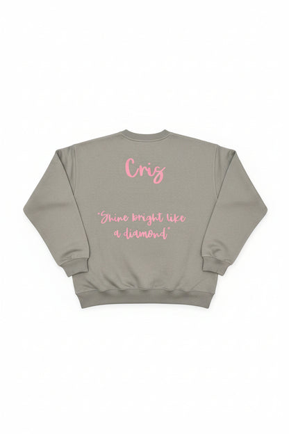 Sudadera cuello redondo personalizada unisex