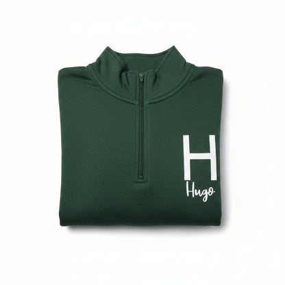 Sudadera media cremallera personalizada unisex