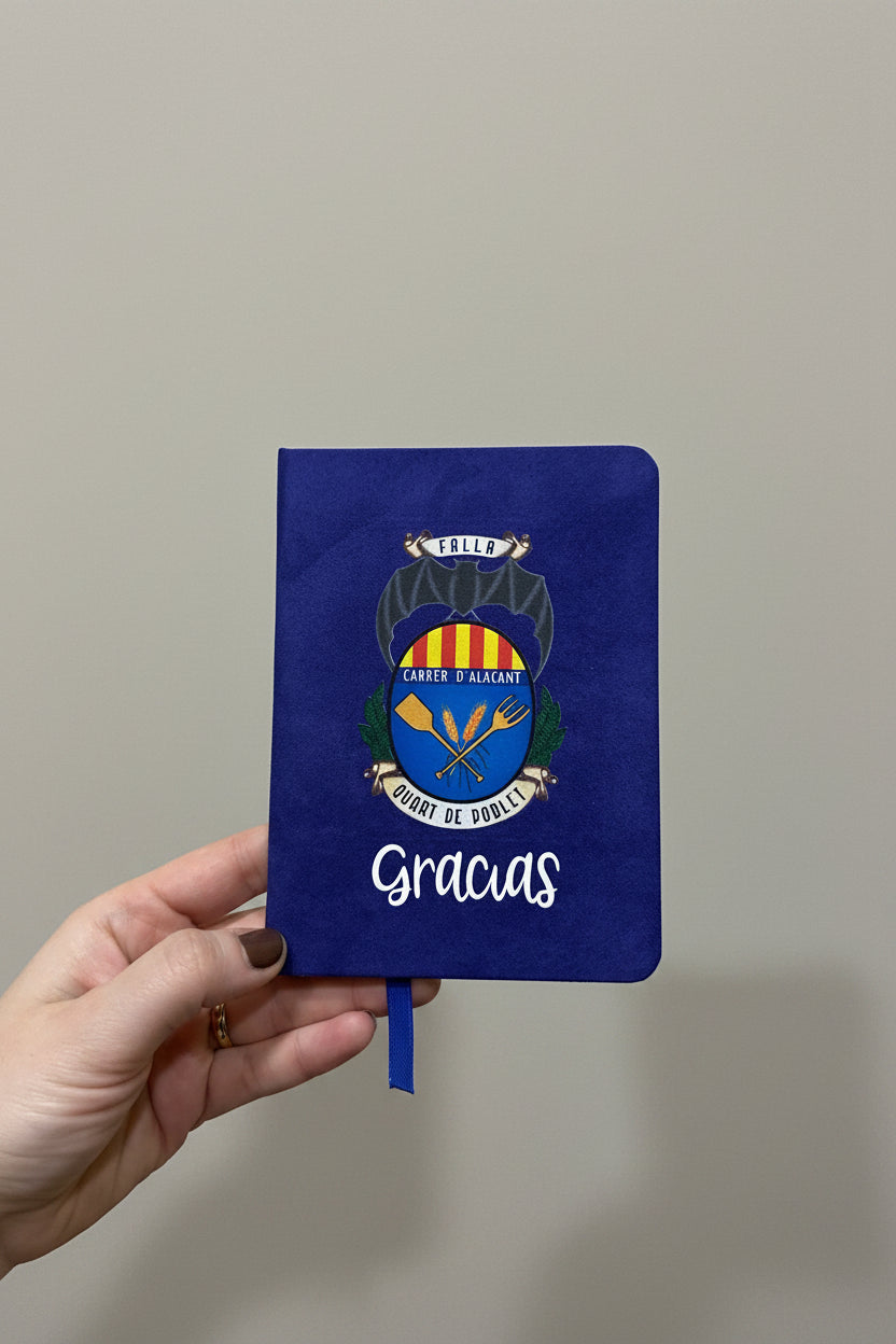 Libreta A6 de Terciopelo Personalizada