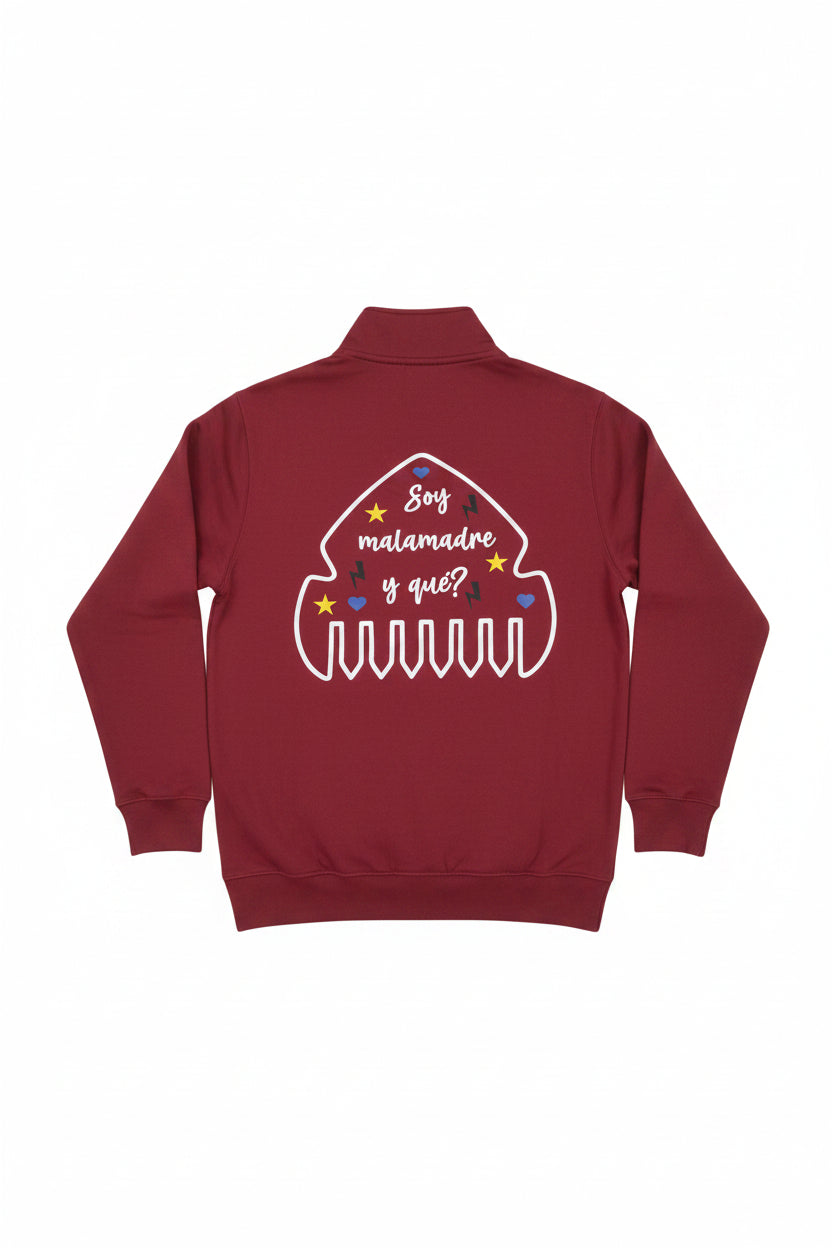 Sudadera media cremallera personalizada unisex